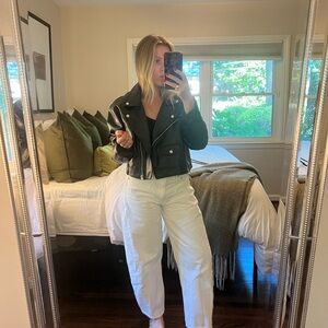 Topshop black Leather Jacket